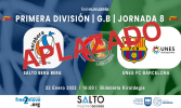 Aplazado el partido SALTO Bera Bera-UNES FC Barcelona por casos de covid.